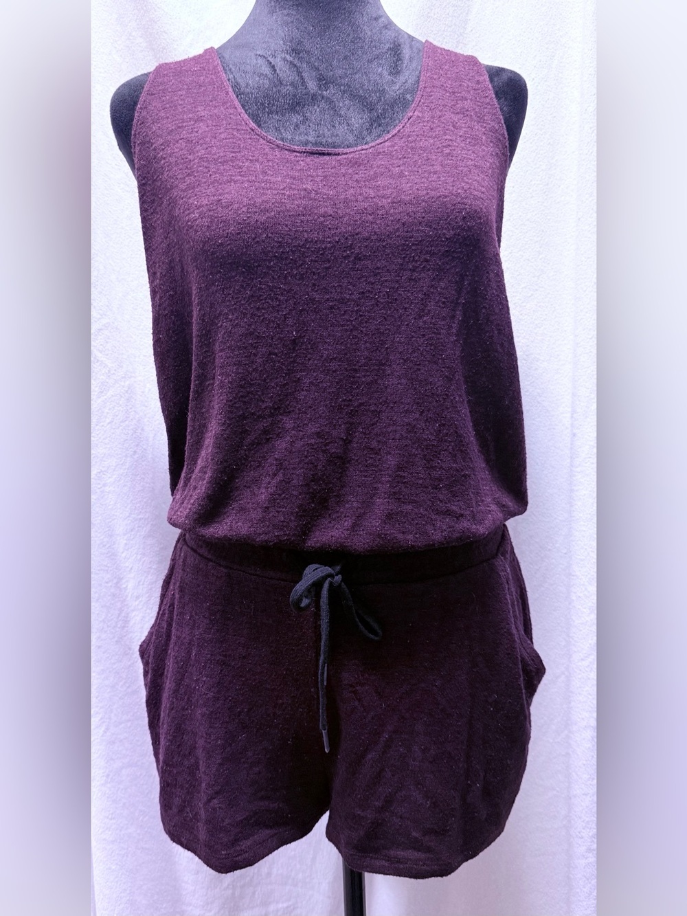 Wilfred Free Deep Plum Knit Romper